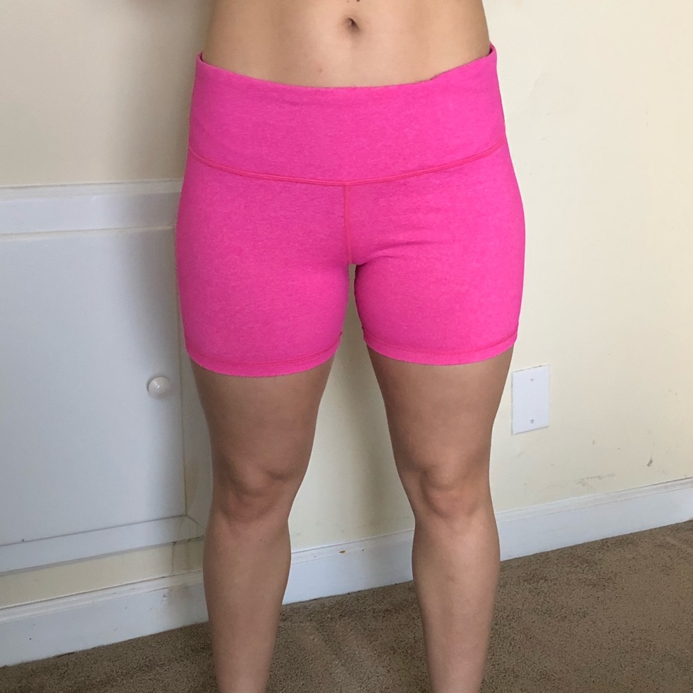 Pink Stretch Shorts Workout